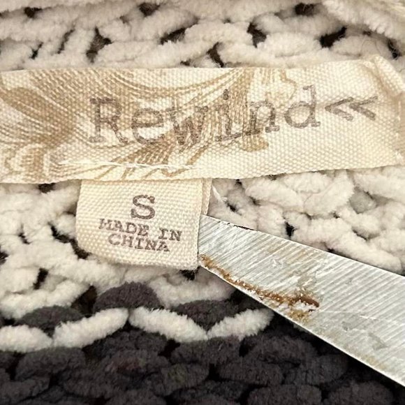 Size Small Rewind Hooded Open Front Sweater/Cardigan - Picture 4 of 8